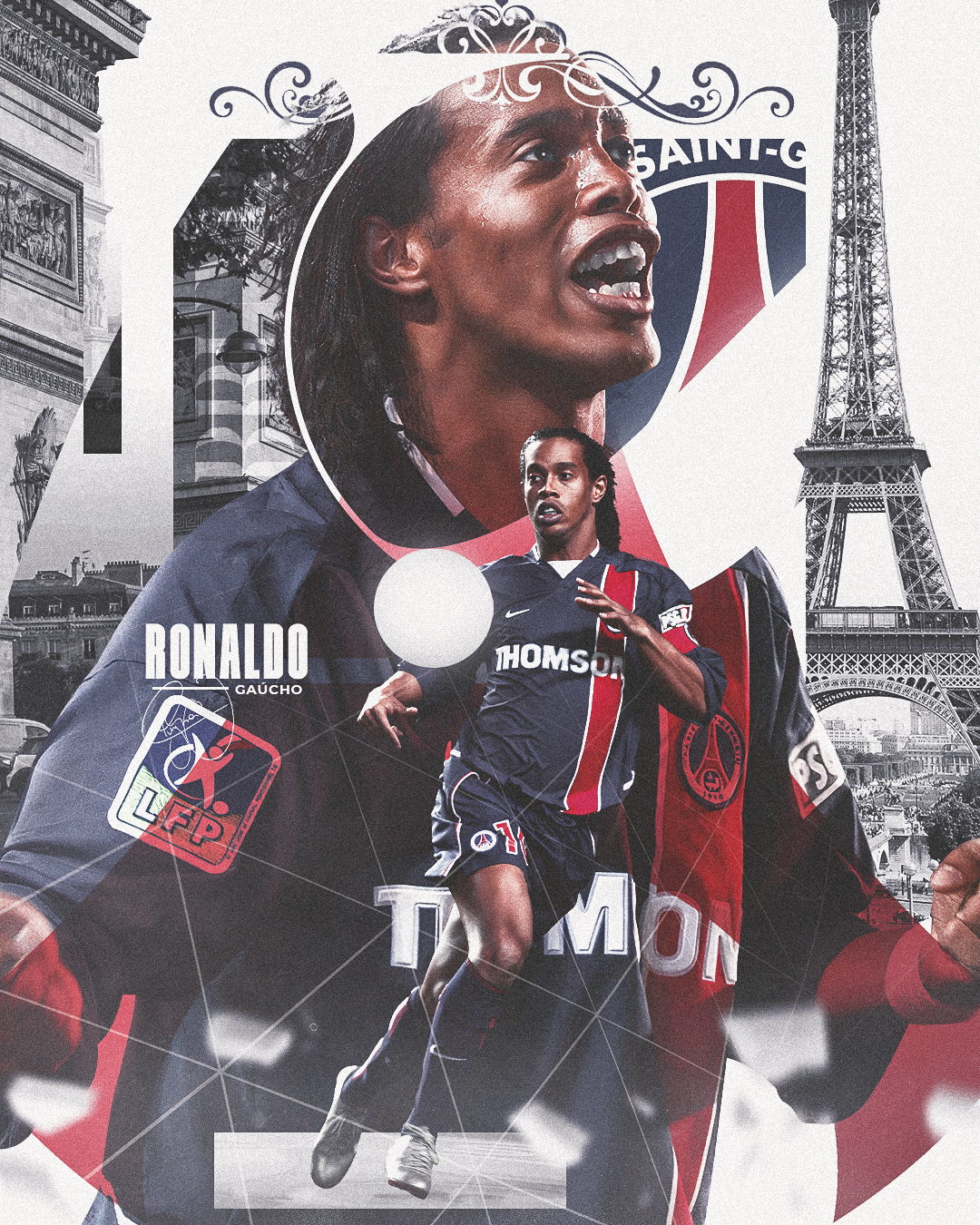 Arte esportiva de Ronaldinho
